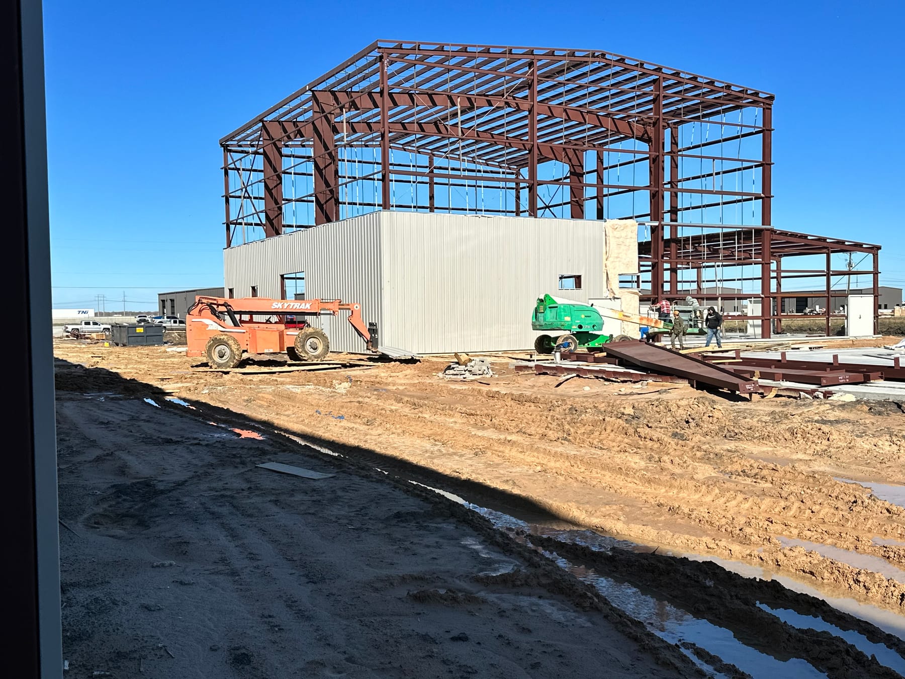 Commercial construction site in Southern California